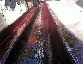 Concrete restored and protected from future acid attack Concrete restored and protected from future acid attack