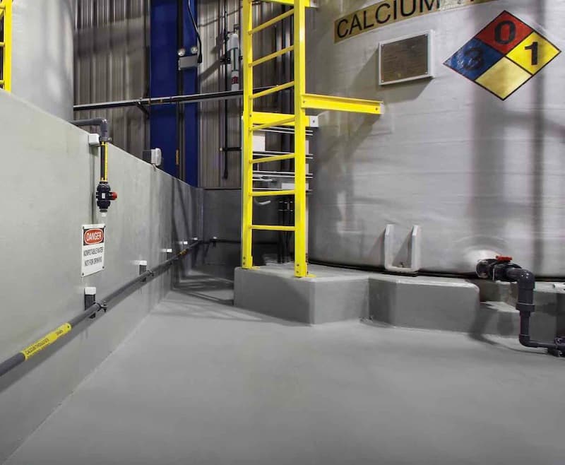Secondary containment coating application
