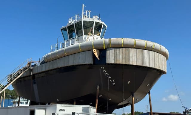 Tugboat hull repair in Seattle shipyard