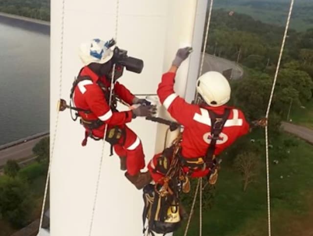 Completed blade repair