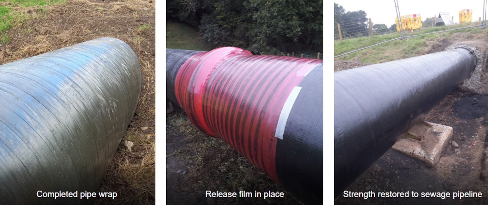 SuperWrap II composite pipe repair