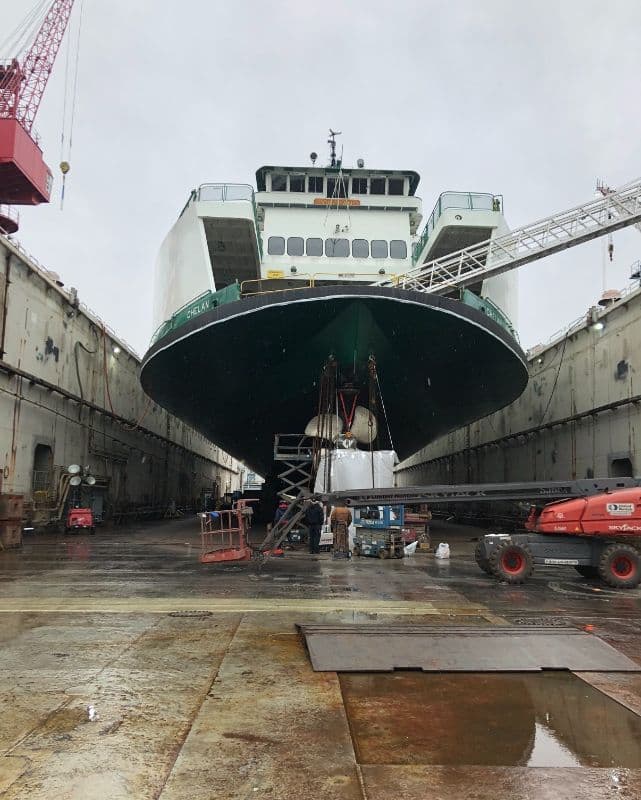 Stern of the Ferry Vessel