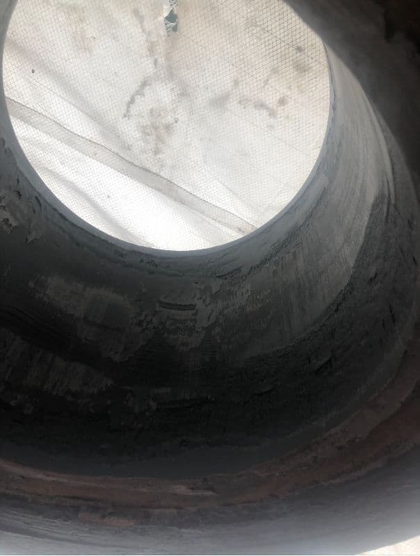 Interior of worn bearing